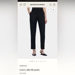 Scotch & Soda Space For Two Lowry Slim Fit Pants Medium Tuxedo Stripe Blue